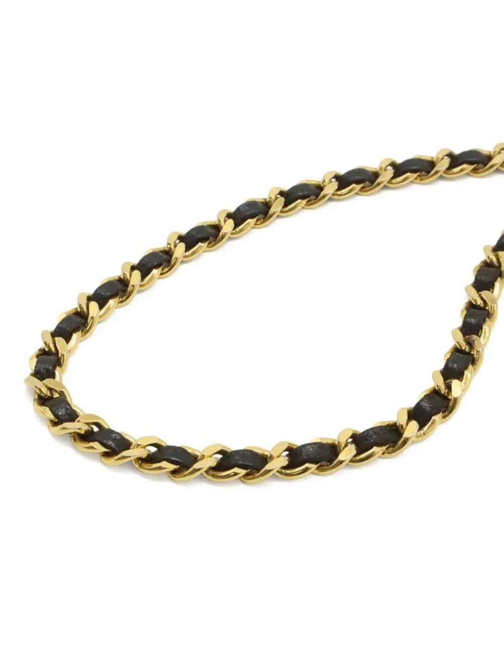 Chanel CC Logo Chain Wallet Shoulder Bag Pochette Crossbody Enamel Patent